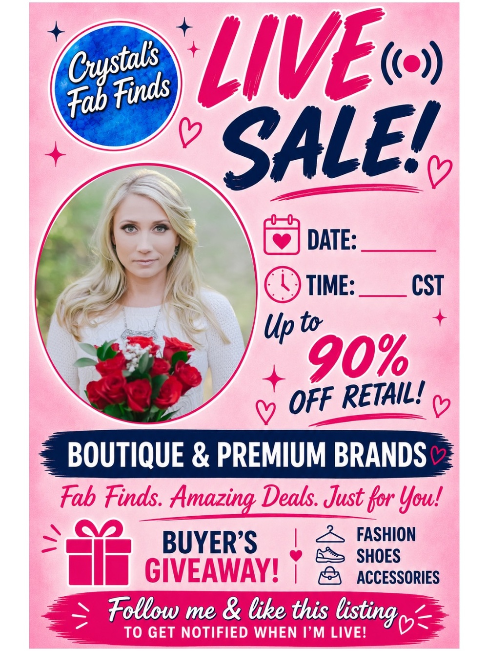 🎉CRYSTAL'S FAB FINDS GOING LIVE 8/7/26 7PM CST w/DRESSES/SKIRTS/SHOES & MORE!